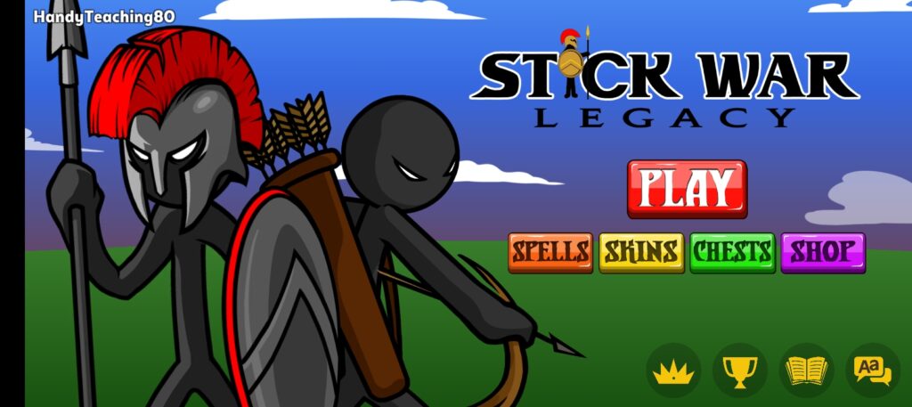 Stick War Legacy MOD APK (V2023.5.1835) Unlimited Gems, 999 Army & Mod Menu Vip 2 Main Menu of the Game